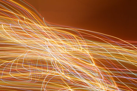 abstract background with colorful lights