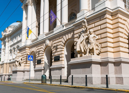 Lviv, Ukraine - August 30, 2023: Lviv National University named after Ivan Frankoのeditorial素材