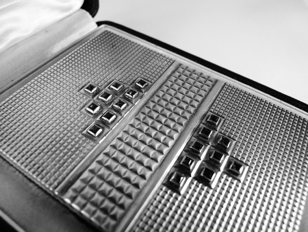 gem set ornate vanity compact french antiqueの写真素材