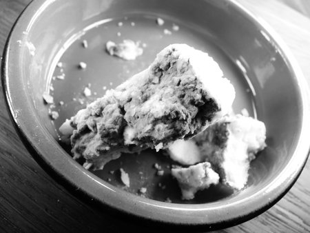 stilton in a ceramic cheese dish