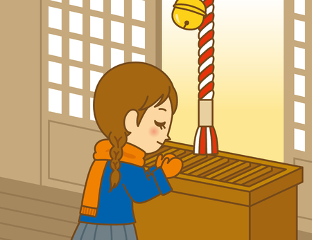 Pray for successの写真素材