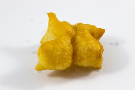 Patongkoh deep-fried dough stick  isolated on white backgroundの写真素材