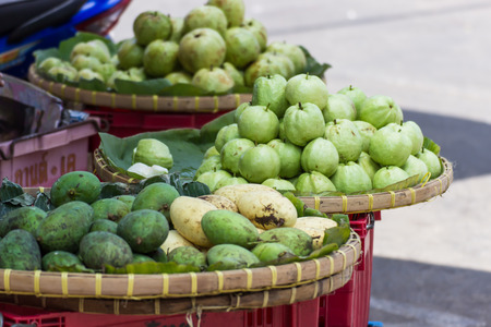 guava fruit in Thai marketの写真素材
