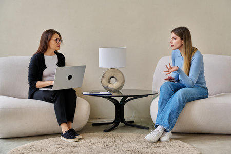 Professional psychological help for a young woman