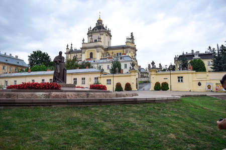 St. George's Cathedral in Lviv Lvov, Ukraine. Built in 1744-1762のeditorial素材