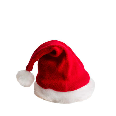 Santa claus hat isolated on white background.の写真素材