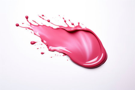 swatches lipstick set isolated on white background. Beauty and cosmetic, paint line textureの素材