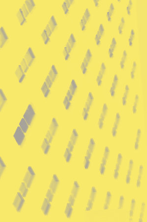 Trendy color of the year. Ultimate grey and illuminating yellow. Abstract geometric composition.