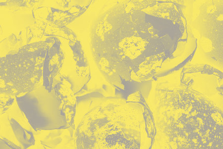 Trendy color of the year. Ultimate grey and illuminating yellow. Abstract composition.