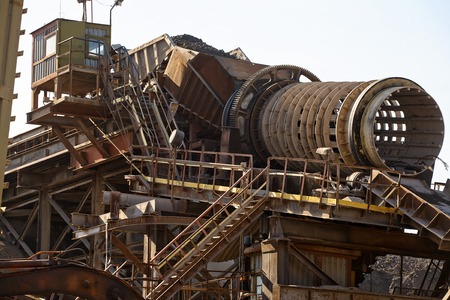 Big industrial construction of pipeline at the plantの写真素材