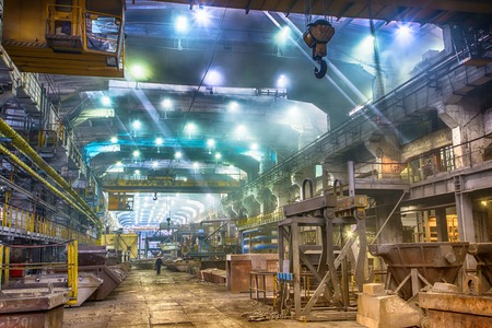 NOVOKUZNETSK, RUSSIA - MAY 25 2016 Casting ferroalloy factoryのeditorial素材