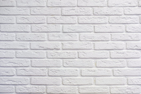 Pattern of white bricks wall.の写真素材
