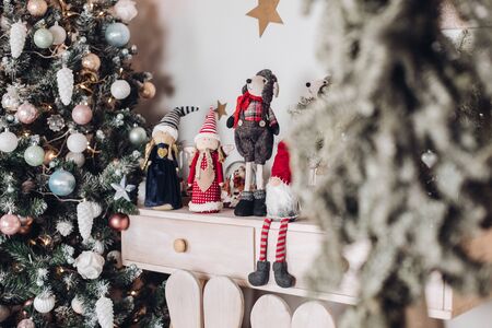 Close up of interior of the New Year and Christmas style. New Year eve conceptの写真素材