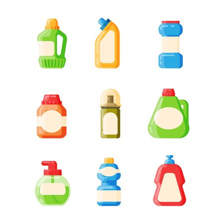 Bottle template blank package containerのイラスト素材