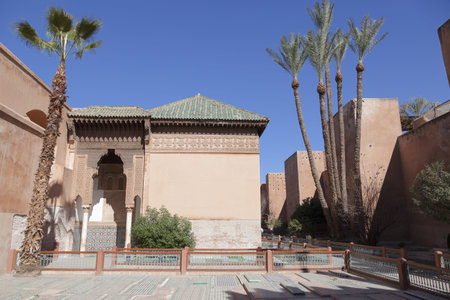 The Saadian tombs in Marrakechのeditorial素材