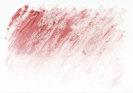 Red dry horizontal  watercolor  hand drawn  background. Beautiful diagonal hard strokes of the paint brushの写真素材