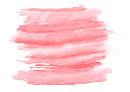 Red or scarlet horizontal  watercolor  gradient  hand drawn  background. It's useful for graphic design, backdrops, prints, wallpaper and etcの写真素材