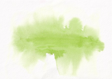 Light green horizontal  watercolor gradient  hand drawn  background. It's useful for graphic design, backdrops, prints, wallpaper and etcの写真素材