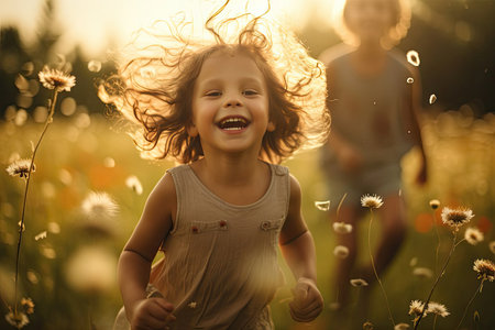 A collection of vibrant and cheerful images capturing joyful moments of people laughing, smiling, and expressing happiness, promoting positivity and boosting immunity.の素材