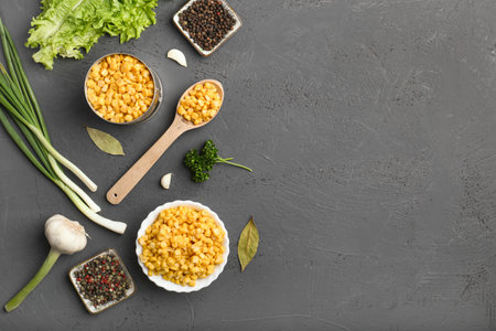 Canned beans. Useful trace elements. Ingredients for cooking. Proper nutrition, non-GMO. Organic food. Canned food, long-term storage.の写真素材