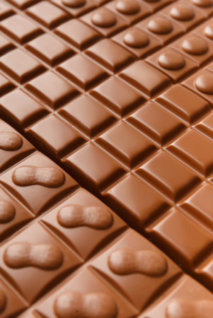 chocolate background. Milk chocolate close-up as a background.の写真素材