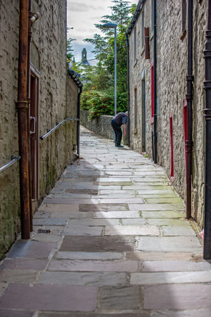 Lerwick, Shetland, Scotland, United Kingdom. Street View of the old city of 400 years (17th century)...