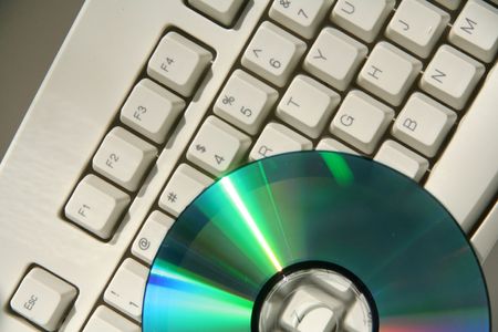 keyboard and cdの写真素材