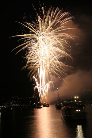fireworks in vancouverの写真素材