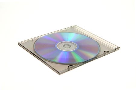 closed cd case with blank cdの写真素材