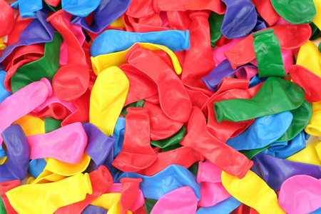 colorful balloons, red, yellow, blue, green, pink
