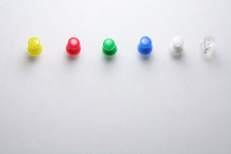 pushpins, you can choose color you needの写真素材