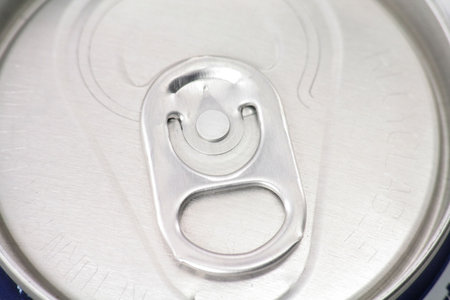 top of soda can, close up