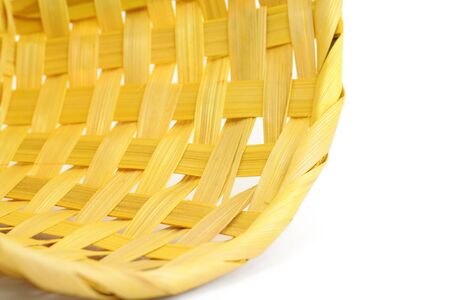 a yellow basket close upの写真素材
