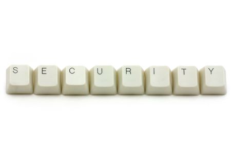 letter keys close up, concept of computer securityの写真素材