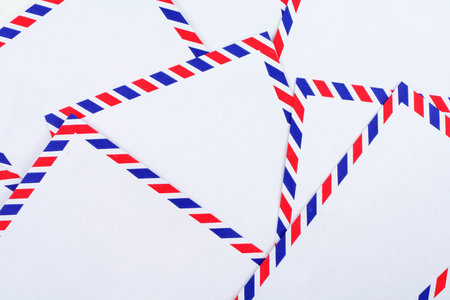 airmail envelope, for backgroundの写真素材