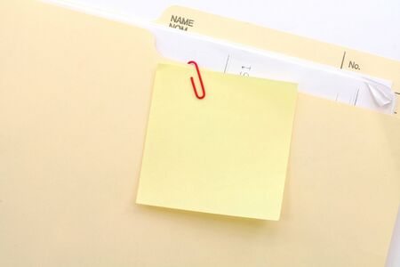notepaper and file folder, business conceptの写真素材