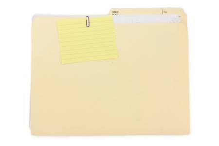 notepaper and file folder, business conceptの写真素材