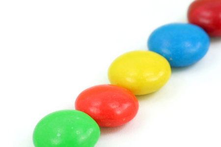 colorful candy with white background