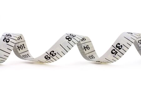 Tape Measure with white backgroundの写真素材