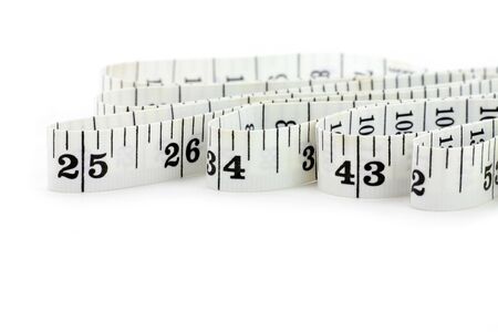 Tape Measure with white backgroundの写真素材