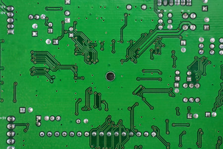 green circuit board for background
