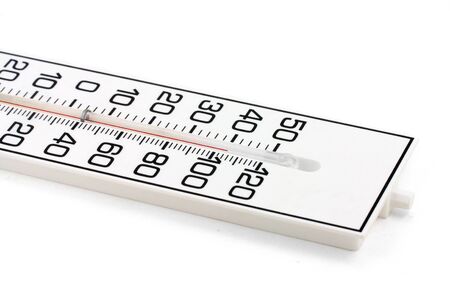 white thermometer close up, weather conceptの写真素材