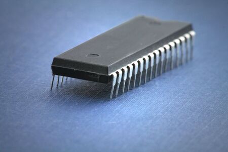 computer chip close up shotの写真素材