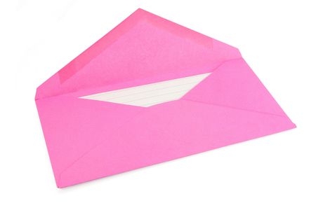 pink envelope, concept of communicationの写真素材