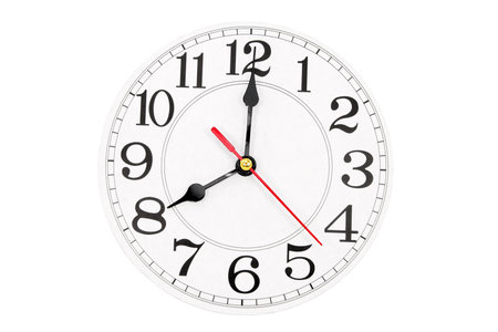 wall clock with white background