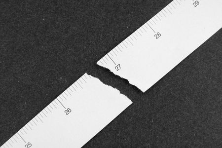 Tape Measure close up shotの写真素材