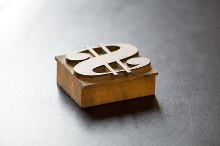 Antique Dollar Typeface, business conceptの写真素材