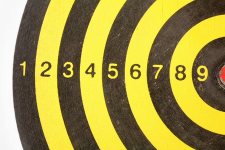 a dartboard close up shot