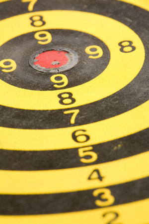 a dartboard close up shot