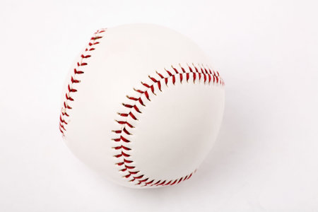 a Baseball close up shot